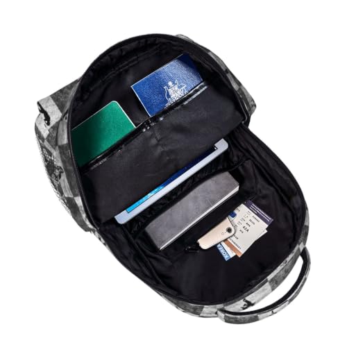 Black and White Checkered Hip Hop & Jazz Dance Backpack for Dancers