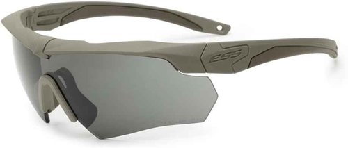 ESS Crossbow One Anti-Fog Sunglasses - Terrain Tan with Smoke Gray Lens
