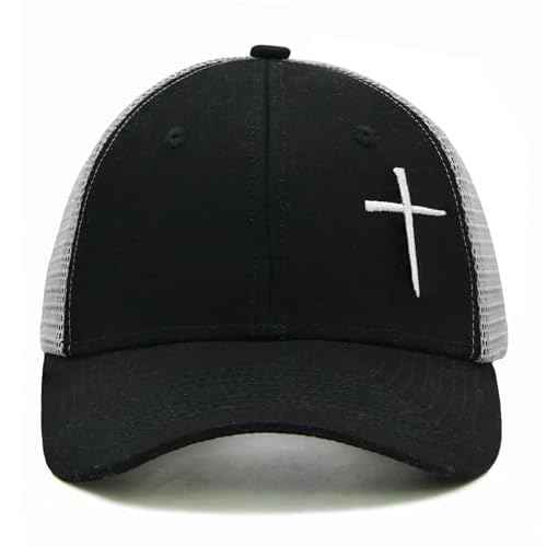 Christian Hats for Men Women, Jesus Cross Trucker Hat Christian Religious Gifts