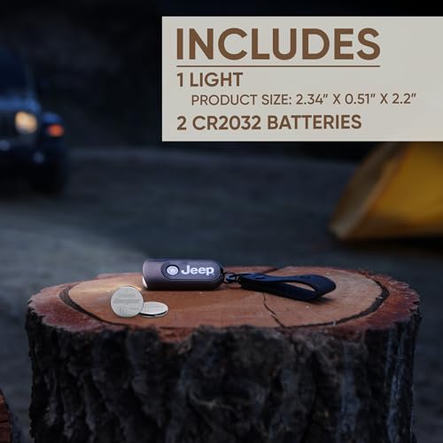 Mini Jeep Keychain Flashlight with Touch Tech - Portable LED Keyring