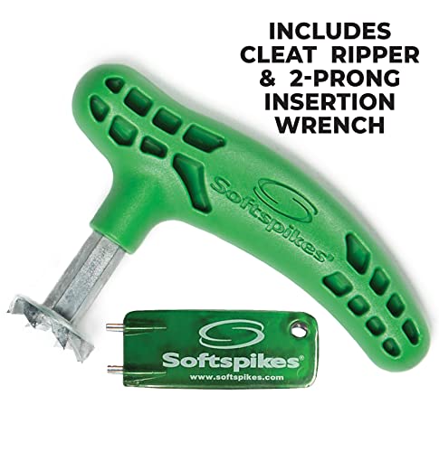 Softspikes Golf Cleat Kaddy Set with Ripper & Two-Pin Attachments - Compatible with All Insert Systems