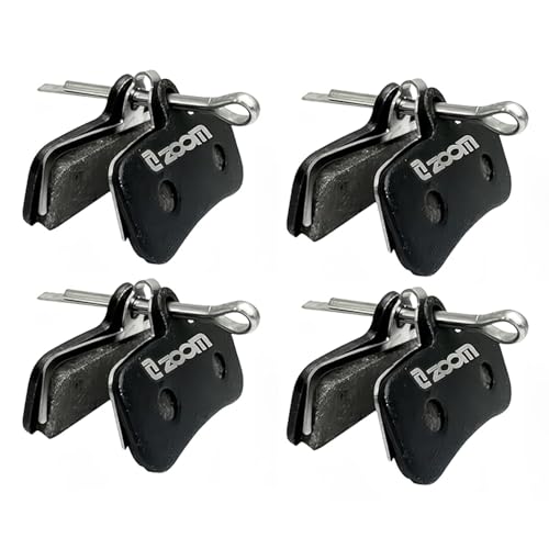 Black 4-Pair Semi-Metallic Brake Pads for Zoom HB-876 / HB-876E & Shimano