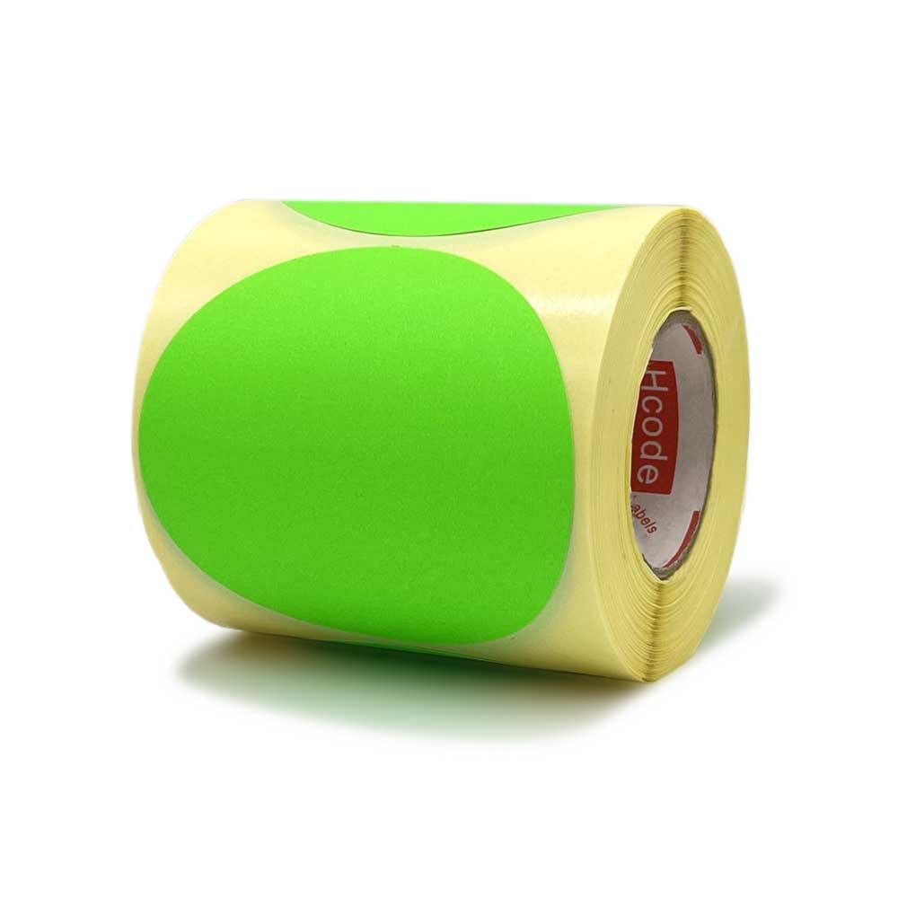 Hcode 3 Inch Round Blank Color Coding Labels Target Pasters Fluorescent Shooting Targets Stickers Target Dots for Shooting Total 250 Pcs