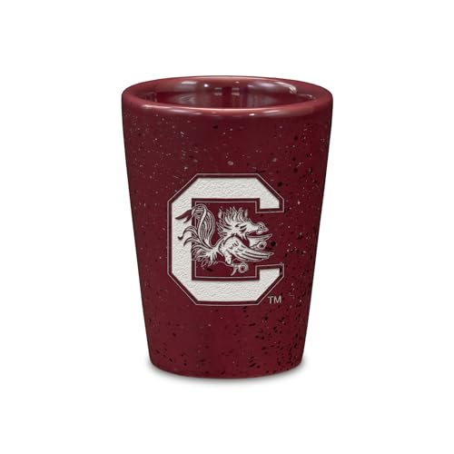 South Carolina Gamecocks NCAA 2oz Ceramic Shot Glass - Team Logo & Color
