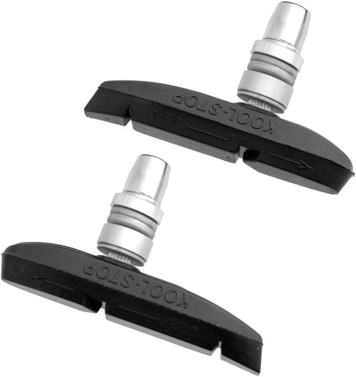 Kool Stop Supra 2 Bicycle Brake Shoes (Threaded, Black)