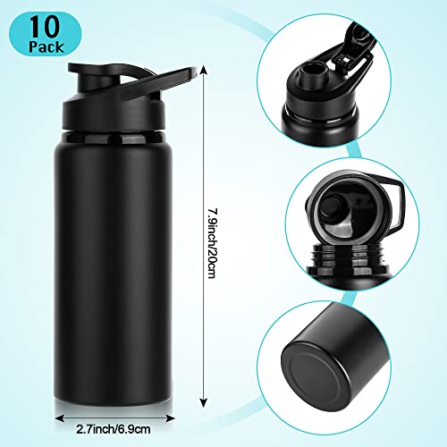 20oz Aluminum Water Bottles Bulk Pack - 10 Colors Reusable Leakproof Sport Bottles