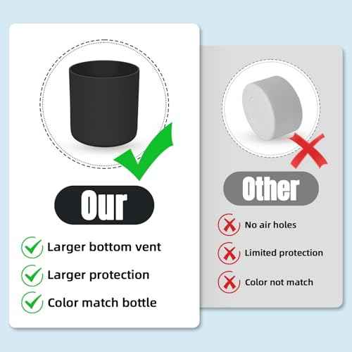 Silicone Higher Boot Compatible with Owala 30oz & 40oz FreeSip Sway Bottles & Tumblers, Large Protection Anti-slip Bottom Cover Sleeve for Freesip Sway Tumbler and Bottle