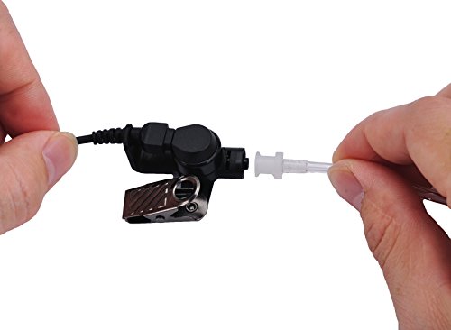 2 Pack Replacement Earpiece Tube for Motorola Kenwood Baofeng Radio