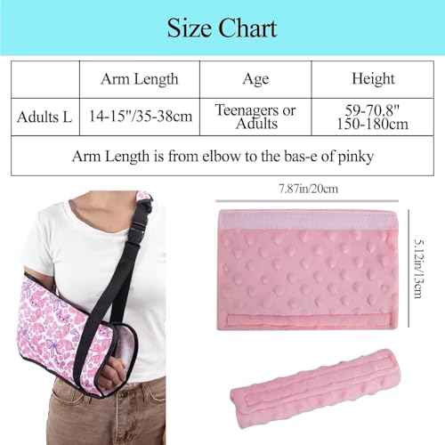 Arm Sling for Women with Strap Cushion, Fashion Shoulder Brace Support Immobilizer for Shoulder Elbow Wrist Injury, Padding Arm Support Sling for Women Men Youth Right & Left (Butterfly)