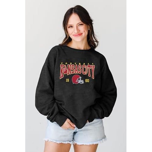 UNIQUEONE Game Day Sweatshirt Women Football Sweatshirts Football Mom Hoodie Touchdown Shirt Casual Crewneck Pullover