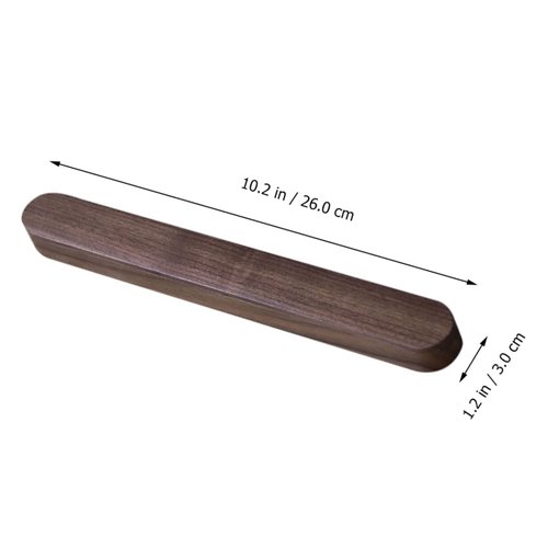 SHOWERORO Solid Wood Chopsticks Box With Case - Travel Silverware Holder for Camping, Outdoor, Student Use - Black Walnut Fork Included