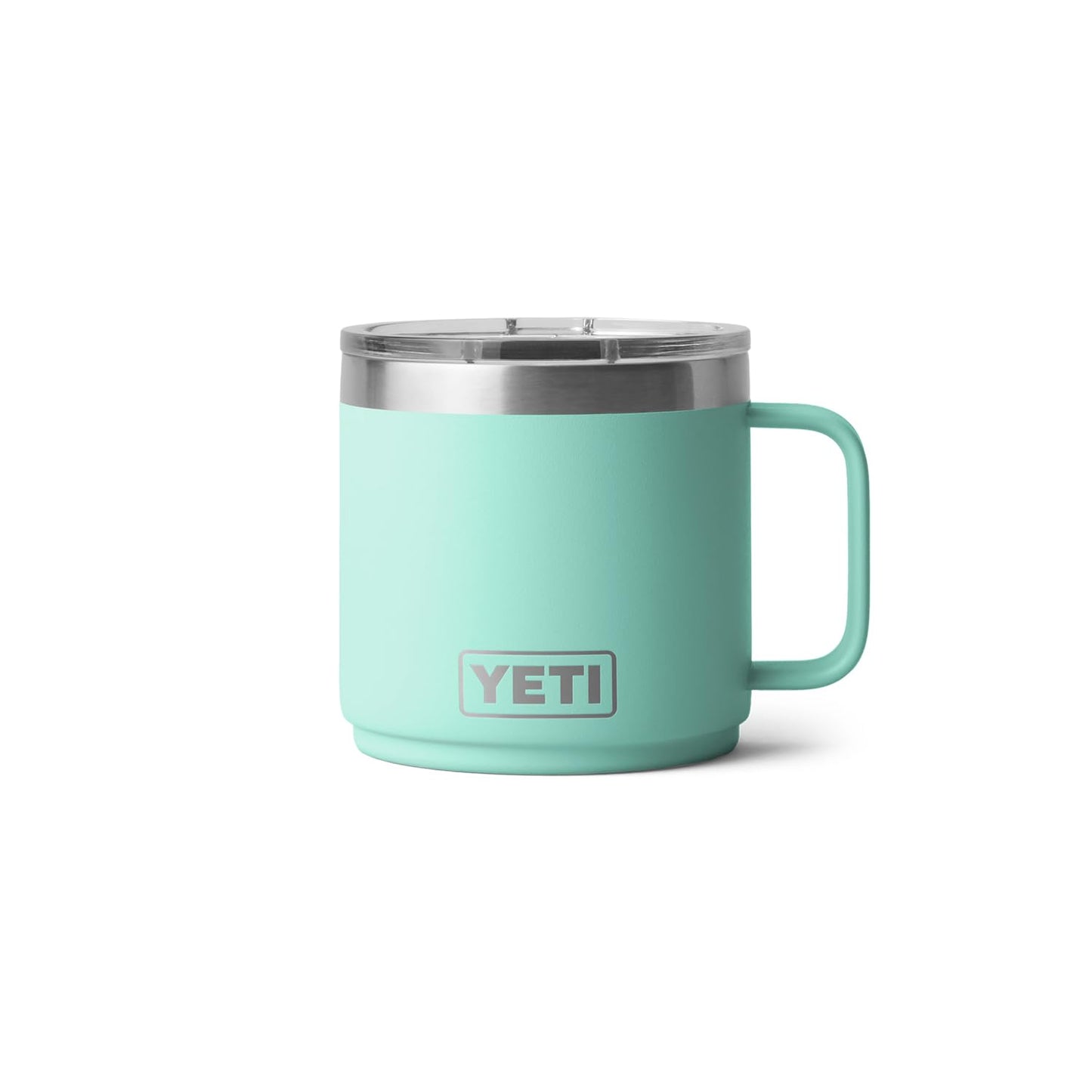 YETI Rambler 14 oz Stackable Mug, Vacuum Insulated, Stainless Steel with MagSlider Lid, Seafoam