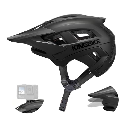 KINGBIKE NTA-8776 Mountain Bike Helmet Matte Black Medium Certified Safe