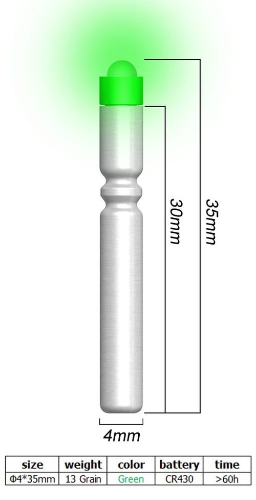 CosiComu Fishing Bobber Lights,Night Fishing Float Lights,Fishing Glow Sticks,Lighted Nocks for Arrows 6-Pack