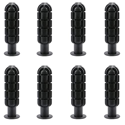 8pcs Plastic Foosball Handles Set Non-Slip Replacement Grip for Standard Table Football