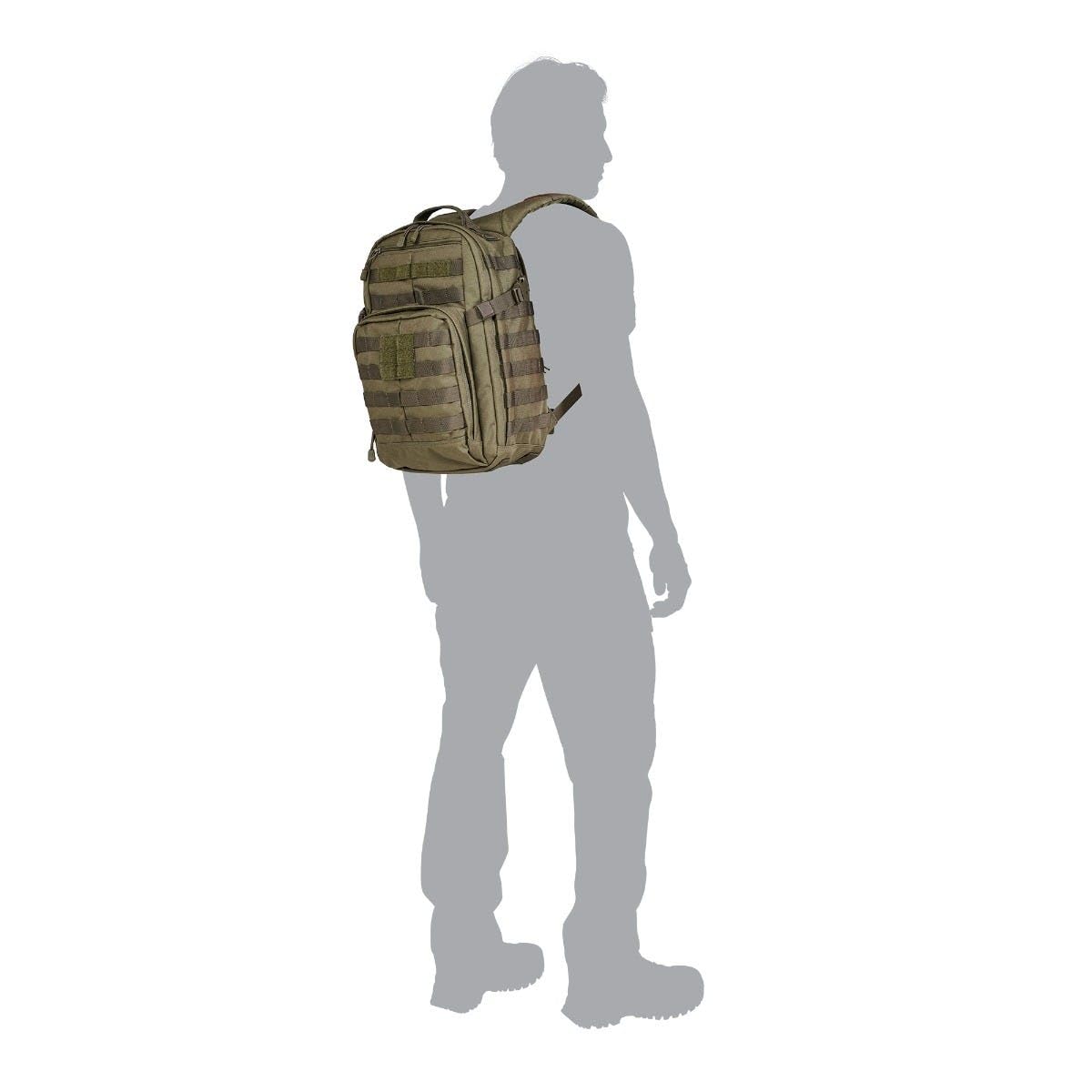 5.11 Tactical Backpack, RUSH 12 2.0 Military Survival Molle Back Pack with Laptop Compartment, Small, 24L, Multicam, Style 56562ABR