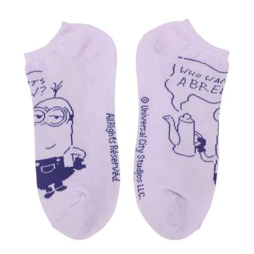 Bioworld Despicable Me Minions Coffee Break Women's 5-Pair Ankle Socks