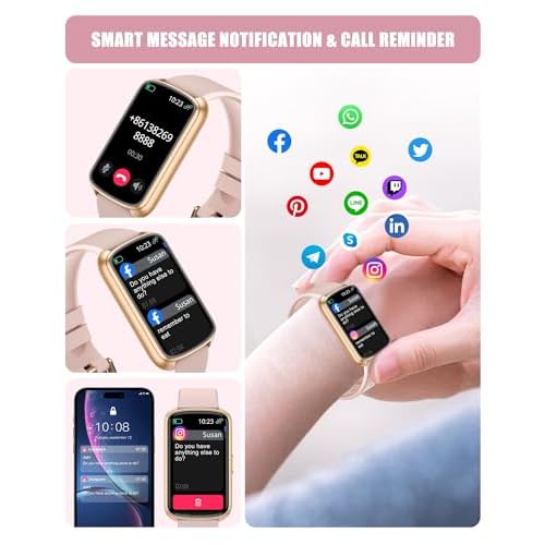 Fitness Tracker, Smart Watch for Women Men with 24/7 Heart Rate/Blood Pressure/Blood Oxygen Monitor,Sleep Tracker,Step & Calorie Counter, IP68 Waterproof Fitness Watches Compatible with Android&iPhone