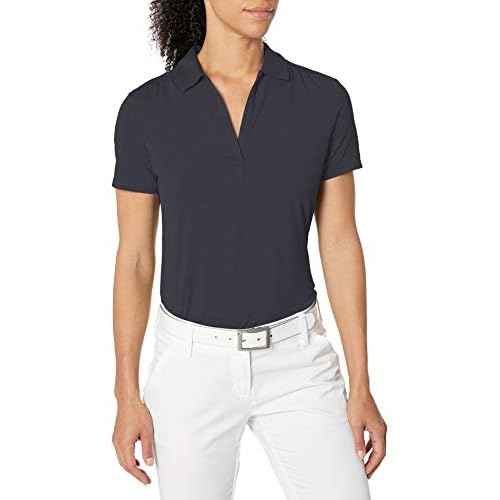 Callaway Women¡¯s Opti-Dri Tonal Short Sleeve Polo Shirt, with Stretch Fabric and Sun Protection, Extended Sizing