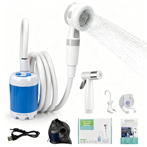 Rechargeable Portable Camping Shower Pump - Outdoor Handheld Water Sprayer