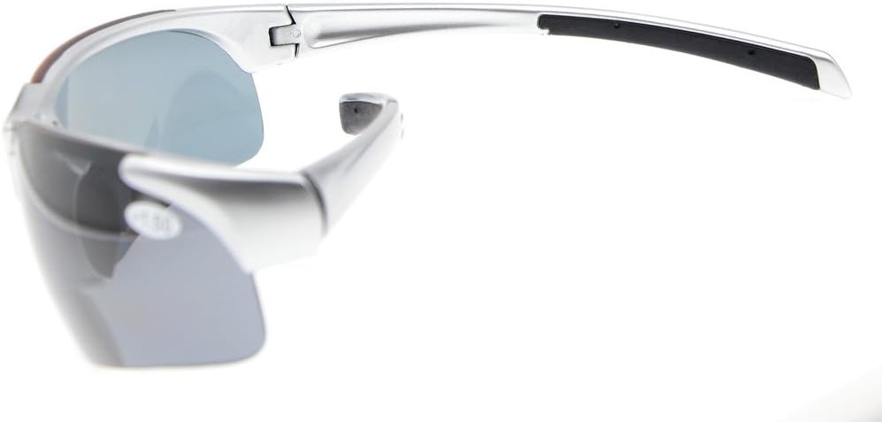 Eyekepper TR90 Unbreakable Sports Half-Rimless Bifocal Sunglasses Baseball Running Fishing Driving Golf Softball Hiking