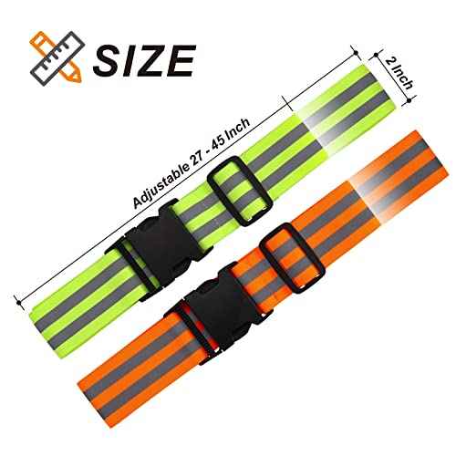 Little World Reflective Belt, Reflective Running Gear Elastic Reflective Sash