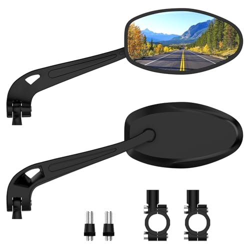Handlebar Bike Mirror - Universal Fit Bicycle Rearview Mirror with Adjustable Rotation