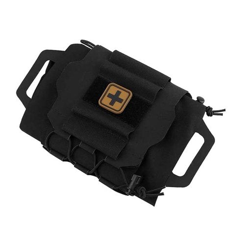 Molle Medical IFAK Pouch First Aid Kit Pack Two-Piece System Medical Roll and Carrier Supply Holder Black