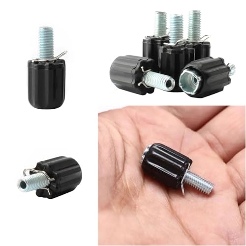 6 Pack Rear Derailleur Barrel Adjuster Replacement Shift Cable Downtube Index M5 Adjusting End Screw for Bike Rear Derailleur Down Tube Housing Stop Gear Shifter