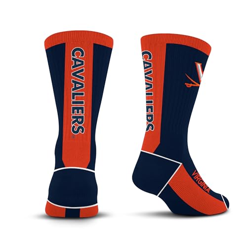 Virginia Cavaliers NCAA Kids Crew Socks - Team Color, One Size, MVP Fan Gear