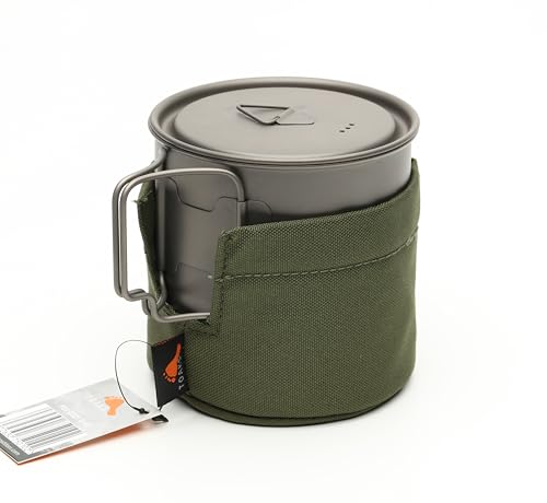 TOAKS Pot Pocket Medium - Canvas & Thermal Insulation for Titanium Pots