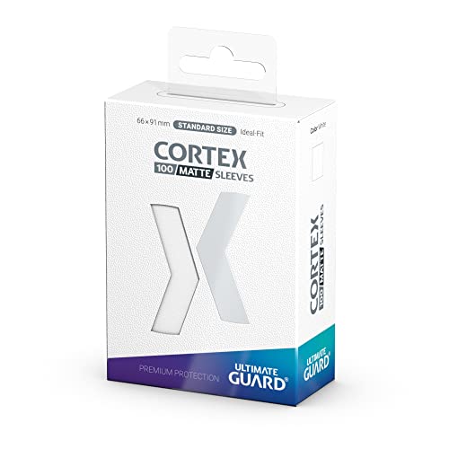 Ultimate Guard Cortex Card Sleeves - Standard Matte White 66 x 91mm, 100 Count