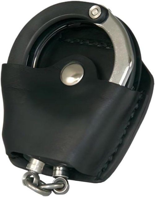 Boston Leather Quick Release Handcuff Case, Plain - 5531-1