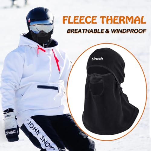 Cold Weather Balaclava Ski Mask for Men Women Windproof Fleece Winter Gear