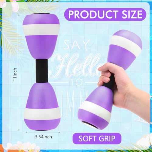 Water Aerobics Set with Foam Dumbbells and Neoprene Gloves for Pool Fitness