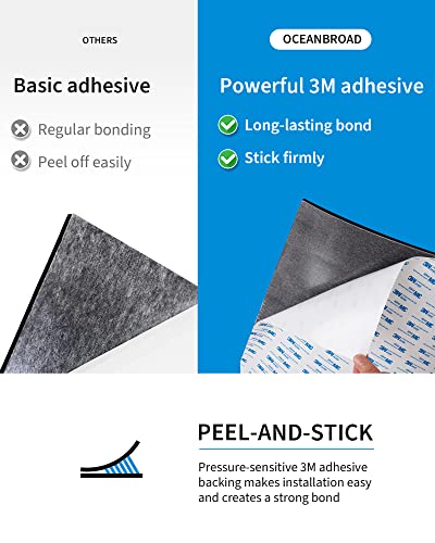 Gray Boat Flooring EVA Foam Decking Sheet 96"x16.8" with Non-Slip 3M Adhesive