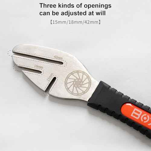 Bicycle Rotor Truing Fork, Bike Disk Brake Rotor Alignment Tool with Comfortable Operating Handle
