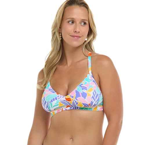 Body Glove Womens Drew D, Dd, E, F Cup Bikini Top Swimsuit with Adjustable 2-Way Back Detail