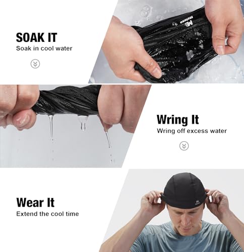 Breathable Cooling Skull Cap for Helmet Sweat-Wicking Under-Helmet Wear