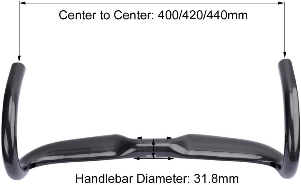 Alfa Pasca Carbon Handlebars Road Bike Drop HandleBars 31.8 Canbon Areo Drop Handle Bar bike components & parts Lightweight 3K Matte 400/420/440mm