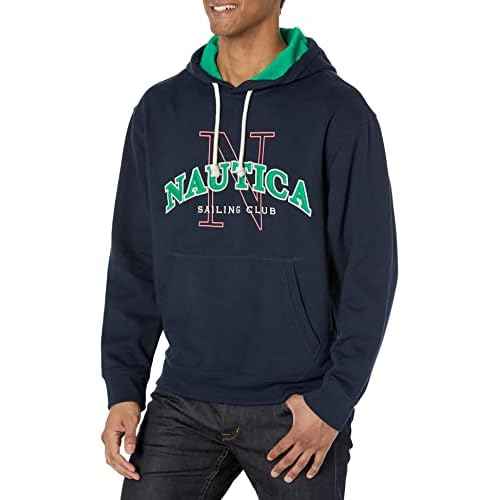 Nautica Men's Sustainably Crafted Logo Hoodie