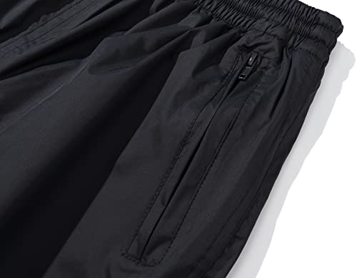 BenBoy Women's Waterproof Rain Pants Large Black-White Lightweight Rainwear