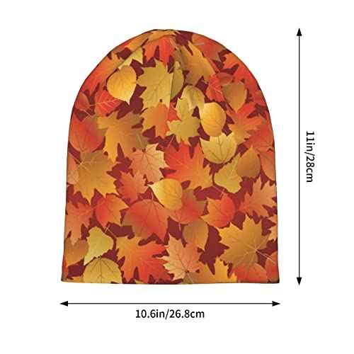 LAIPUTER Thanksgiving Beanie Standard Closed Chemo Hat Cancer Headwear Knitted Hats Baggy Slouchy Cap for Adults Women Men