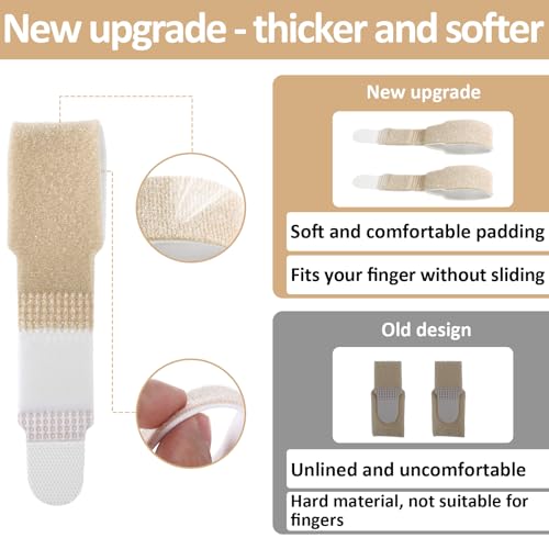 8 PCS Elastic Buddy Tape for Broken Toe, Finger Buddy Tape Finger Straps, Reusable Finger Buddy Straps for Broken Toe Support