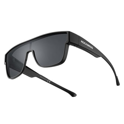 ROCKBROS Polarized Fit Over Glasses Sunglasses for Men Women,Wrap Around Sunglasses 100% UV400 Protection for Driving