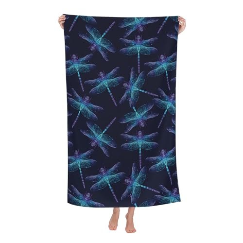 Oversized Microfiber Beach Towel 60x30 Inches Sandproof & Quick Dry for Pool Yoga Camping