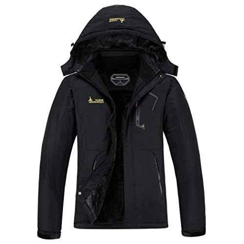 MOERDENG Women's Waterproof Ski Jacket Warm Winter Snow Coat Mountain Windbreaker Hooded Raincoat Jacket
