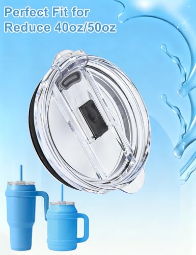 Replacement Lid for Reduce 40oz & 50oz Tumblers - BPA-Free, Leak-Proof, 1 Pcs
