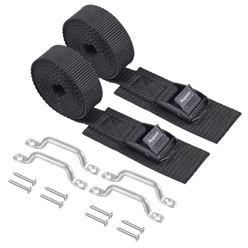 Ayaport Battery Tie Down Strap 48¡± Battery Box Hold Down Kit, Tie Down Kit, with Small Stainless Steel Bracket & Screws Used for RV Battery, Gas Fuel Tank, Accessories