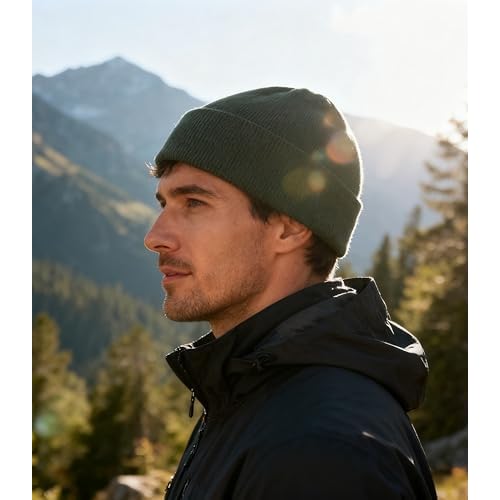 Home Prefer Mens Beanies Cuffed Knitted Winter Hat Watch Skull Cap Warm Beanie Hat for Men Women Unisex Gifts